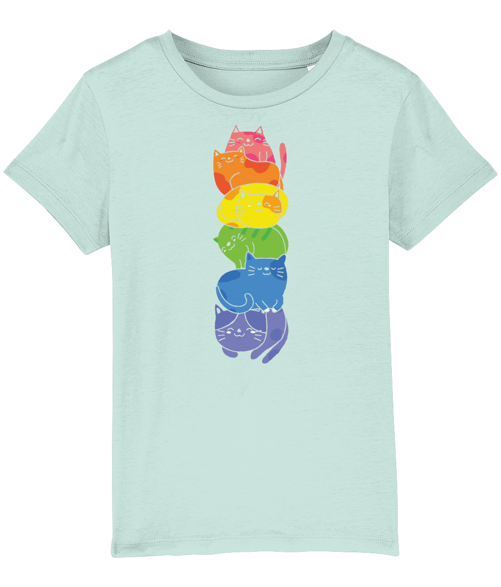 Kids Tshirt 'Rainbow cats'