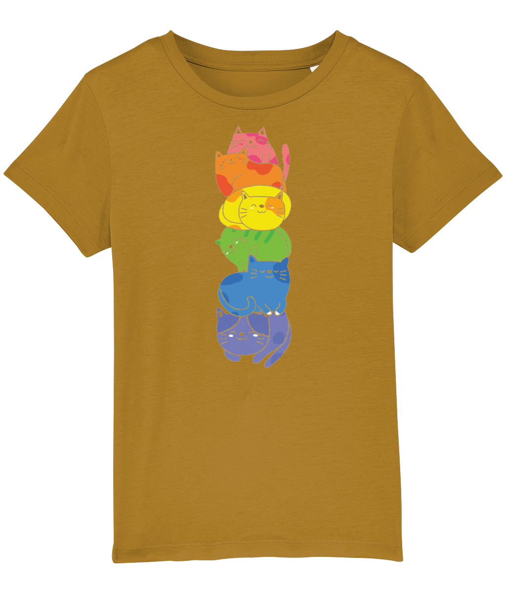 Kids Tshirt 'Rainbow cats'