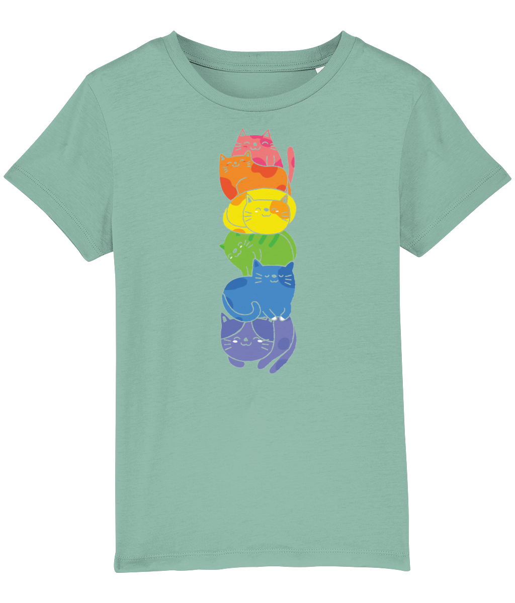 Kids Tshirt 'Rainbow cats'