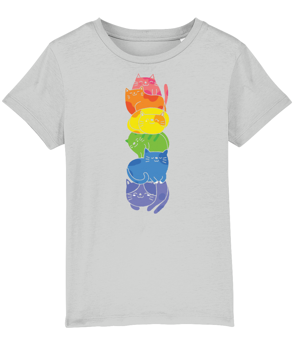 Kids Tshirt 'Rainbow cats'