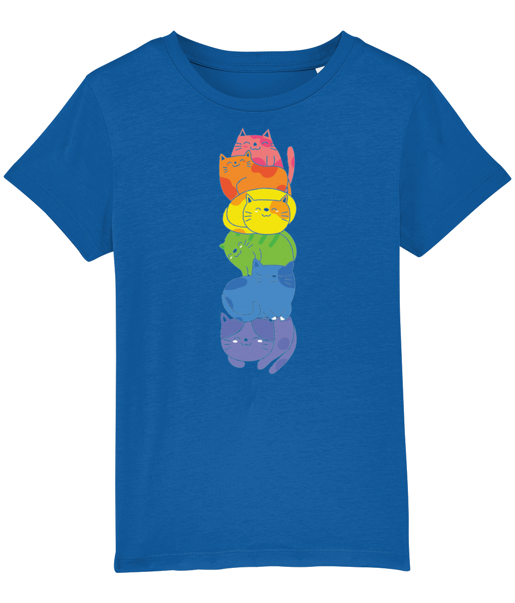 Kids Tshirt 'Rainbow cats'
