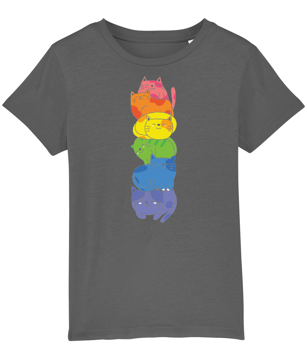 Kids Tshirt 'Rainbow cats'