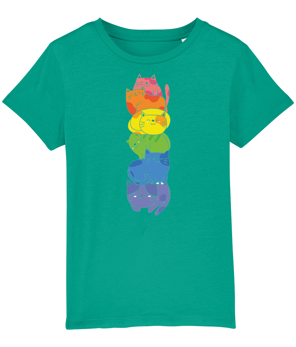 Kids Tshirt 'Rainbow cats'