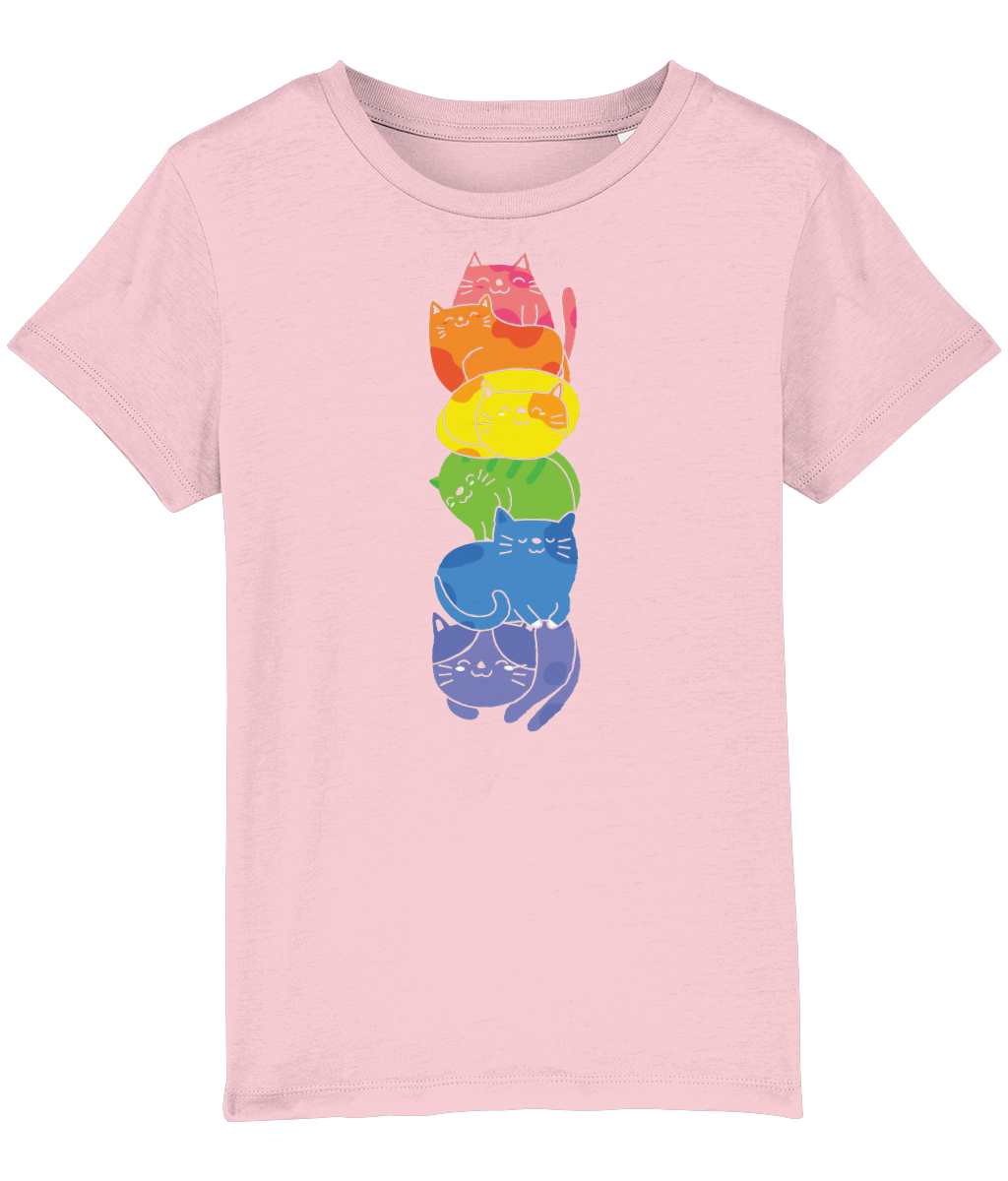 Kids Tshirt 'Rainbow cats'
