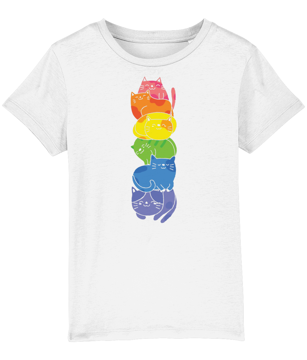 Kids Tshirt 'Rainbow cats'